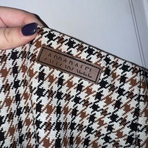 Apparel Women's A-Line Skirt - Brown and Black Houndstooth